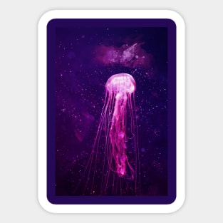 Jellyfish watercolor design Sticker